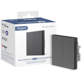 Aqara Smart Wall Switch H1 Szary podwójny bez neutrala