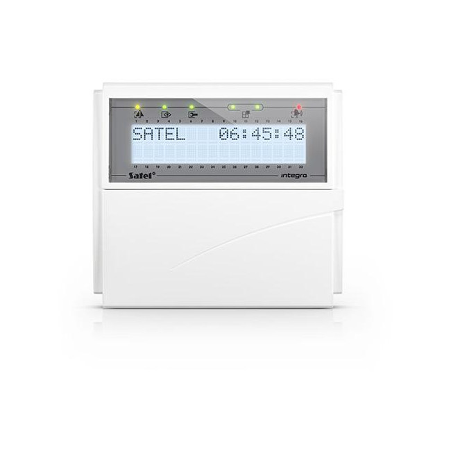 SATEL Manipulator LCD (białe podświetlenie) INT-KLCD-W