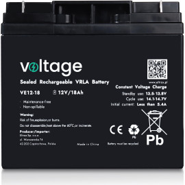 Akumulator AGM Voltage 12V 18Ah VE12-18