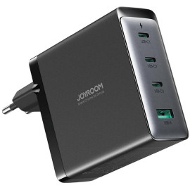 Ładowarka sieciowa Joyroom GaN Ultra JR-TCG05EU 140W PD 3.0 QC 3.0 3x USB-C 1x USB-A czarna + kabel