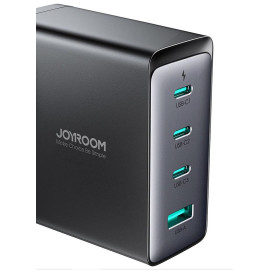 Ładowarka sieciowa Joyroom GaN Ultra JR-TCG05EU 140W PD 3.0 QC 3.0 3x USB-C 1x USB-A czarna + kabel