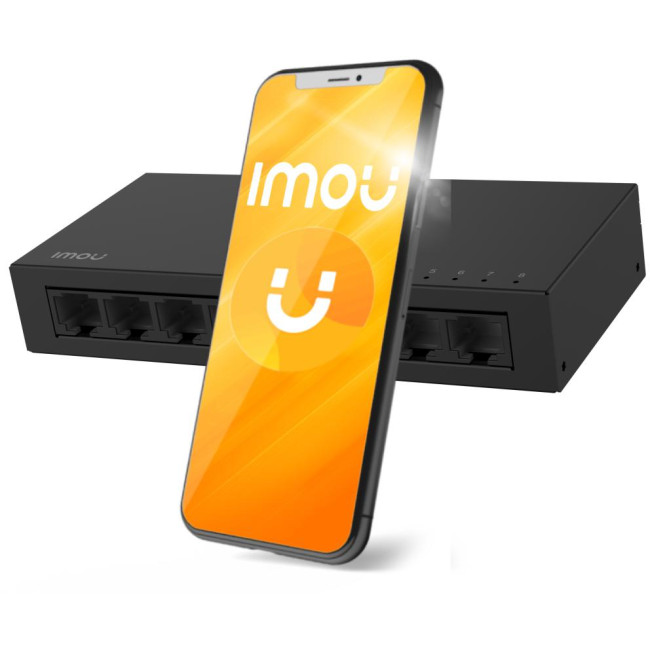 Switch Imou 8-portowy SF108 metalowa obudowa 100Mbps