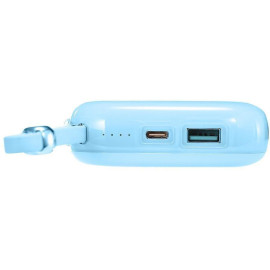 Powerbank Joyroom Jelly Series JR-L002 10000mAh 22.5W PD QC z kablem 1x USB-A 1x USB-C niebieski