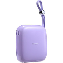 Powerbank Joyroom Jelly Series JR-L002 10000mAh 22.5W PD QC z kablem 1x USB-A 1x USB-C fioletowy