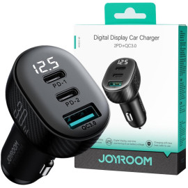 Ładowarka samochodowa Joyroom JR-CCD04 30W 4A 2x USB-C 1x USB-A PD QC 3.0