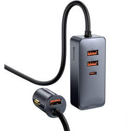 ŁADOWARKA SAMOCHODOWA NA PRZEWODZIE Baseus Share Together 120W 3A 3x USB-A 1x USB-C PD 20W QC 3.0