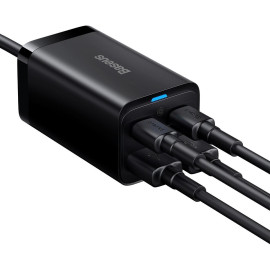 ŁADOWARKA SIECIOWA Baseus GaN 3 Pro Desktop Charger CCGP040101 65W 2x USB-A 2x USB-C PD 3.0 QC 4.0