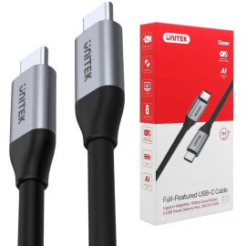 Przewód USB Unitek C14082ABK USB-C na USB-C 10Gbps 4K 60Hz 20V/5A