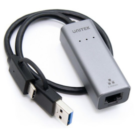 Adapter Unitek U1313C USB-A/C na RJ45 2.5G Ethernet