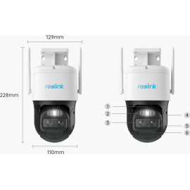 Kamera IP Reolink Trackmix LTE bateryjna akumulatorowa 2K 4Mp