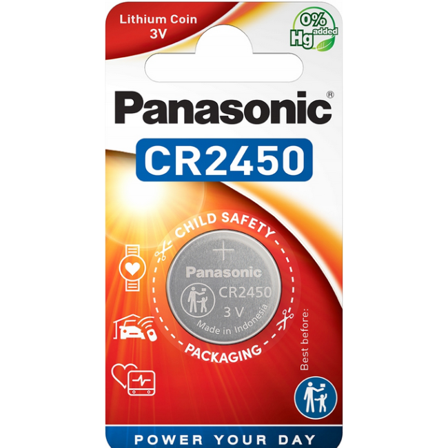 Bateria CR2450 1BL PANASONIC 3V 620mAh (1 szt.)