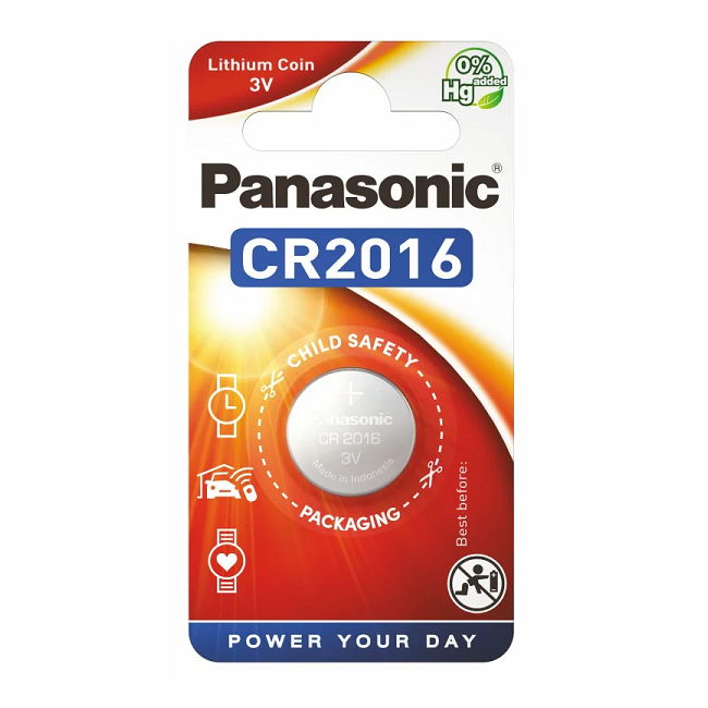 Bateria CR2016 PANASONIC (blister 1 szt.)