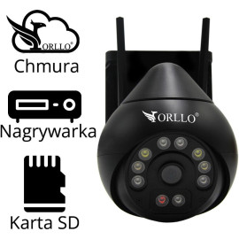 Kamera IP Orllo Z8 Pro WiFi Zewnętrzna Obrotowa Night Color 4MP