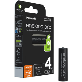 Akumulatorki R6 / AA Panasonic Eneloop PRO 2500mAh Ni-MH BK-3HCDE/4BE (blister 4 szt.)