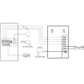 WIDEODOMOFON EURA VDP-90A3 DELTA + biały monitor TUYA