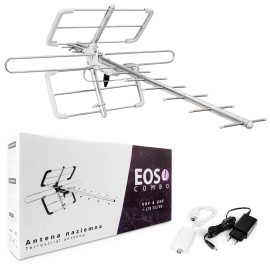 Antena DVB-T/T2 Spacetronik EOS L Combo White (aktywna)