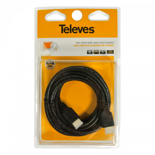 Kabel HDMI 2.0 Televes ref. 494501 1,5m 4K