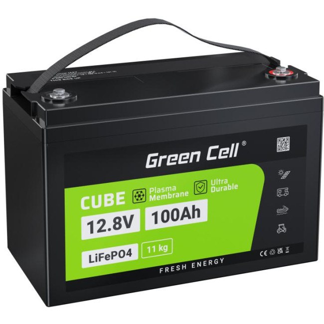 AKUMULATOR LITOWO-ŻELAZOWO-FOSFORANOWY LiFePO4 Green Cell 12V 100Ah