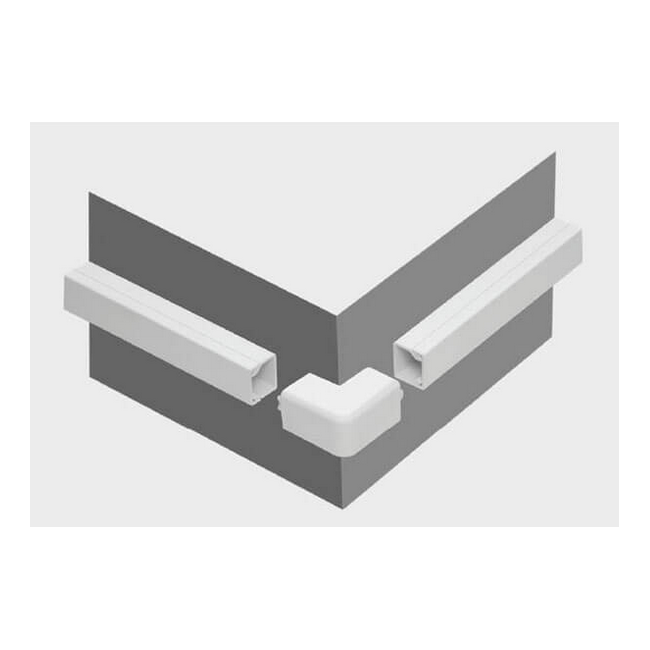 Osprzęt do listew elektroinstalacyjnych, narożnik zewnętrzny BIAŁY NZ 14x14 (1szt.)