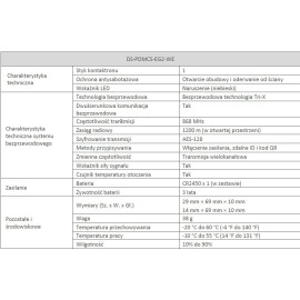 HIKVISION Czujnik kontaktronowy AX PRO DS-PDMCS-EG2-WE