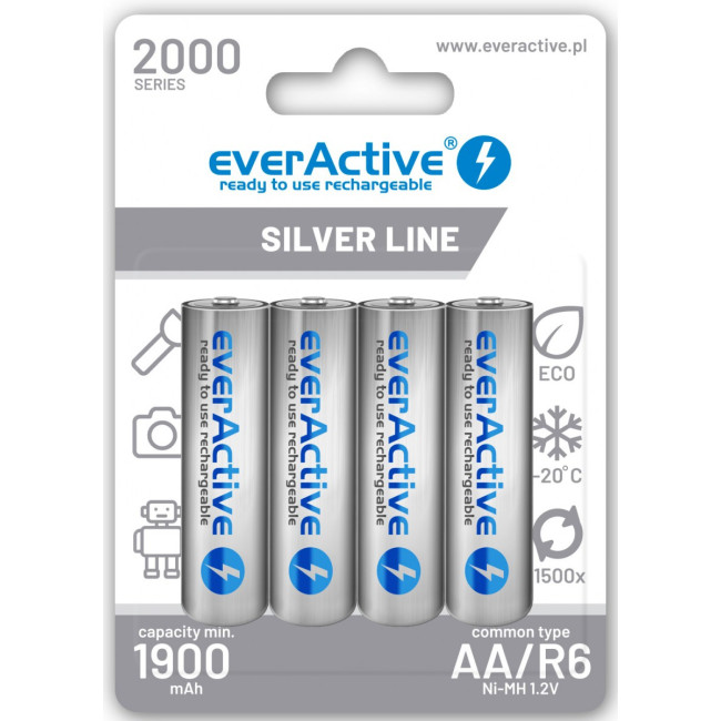 Akumulatorki R6 / AA Ni-MH everActive 2000mAh (box 4 szt.)