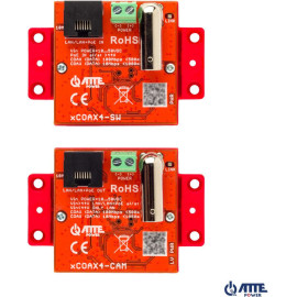 Zestaw aktywnych konwerterów do transmisji Ethernet oraz PoE ATTE xCOAX4-SET