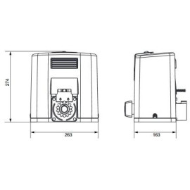 Zestaw Somfy Elixo 500 230V RTS Comfort Pack+ (1216450) do bram przesuwnych