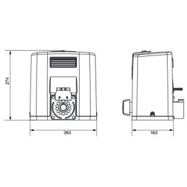 Zestaw Somfy Elixo 500 3S RTS 24V Comfort Pack (1216364) do bram przesuwnych