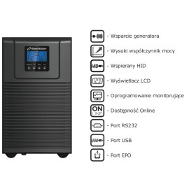 UPS ZASILACZ AWARYJNY PowerWalker VFI 3000 TG