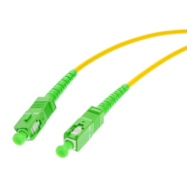 PATCHCORD ŚWIATŁOWODOWY SM 1M SIMPLEX 9/125, SC/APC-SC/APC 3MM