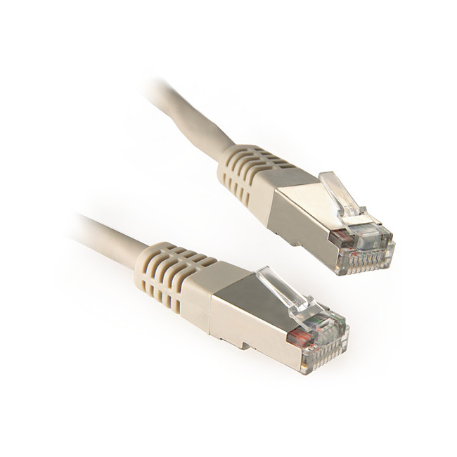 PATCHCORD KAT5E FTP 10M SZARY